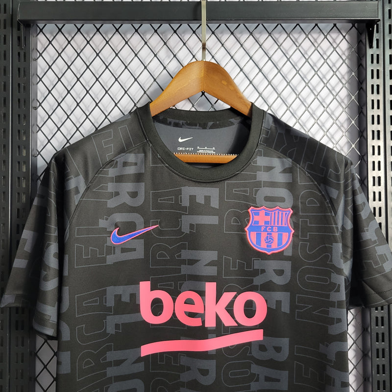 CAMISA DO BARCELONA 22/23 BLACK TREINO