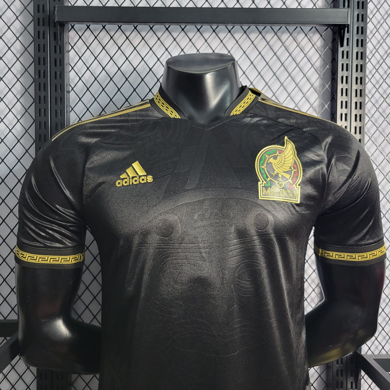 CAMISA DA SELEÇÃO DO MEXICO 22/23 PRETO EDIÇÃO ESPECIAL VERSÃO PLAYER