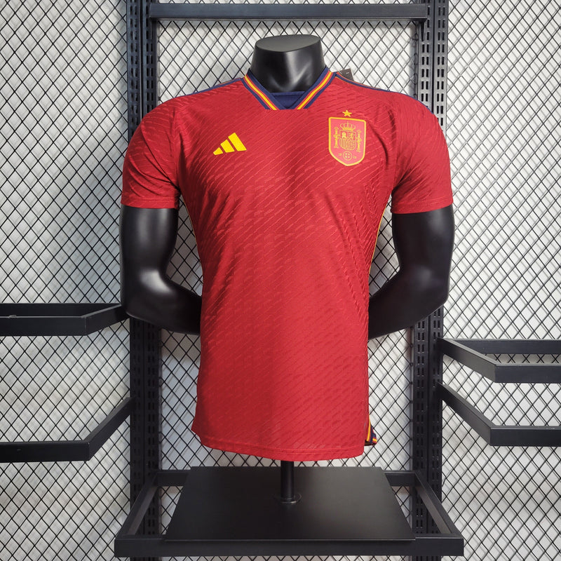 CAMISA DA SELEÇÃO DA ESPANHA 22/23 VERMELHO VERSÃO PLAYER