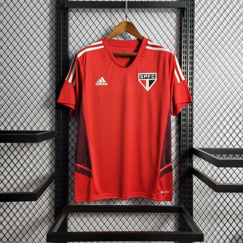 CAMISA DO SÃO PAULO 22/23 VERMELHO TREINO