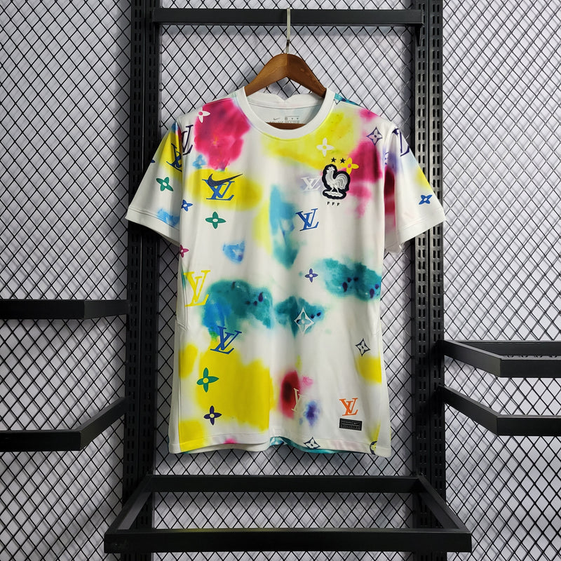 CAMISA DA SELEÇÃO DA FRANCA 22/23 MULTICOLOR  LV