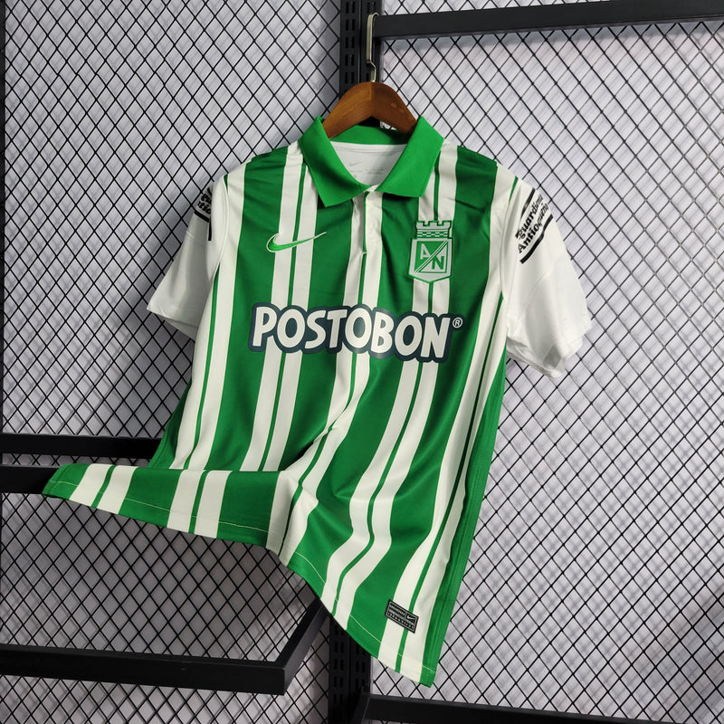 CAMISA DO ATLETICO NACIONAL 22/23 BRANCO E VERDE