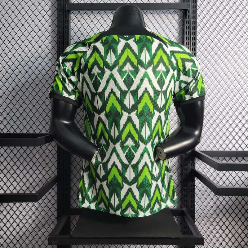 CAMISA DA SELEÇÃO DA NIGÉRIA 22/23 BRANCO E VERDE VERSÃO PLAYER