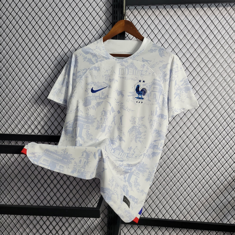 CAMISA DA SELEÇÃO DA FRANÇA 22/23 BRANCO