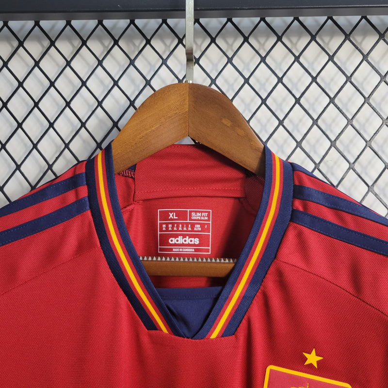 CAMISA DA SELEÇÃO DA ESPANHA 22/23 VERMELHO