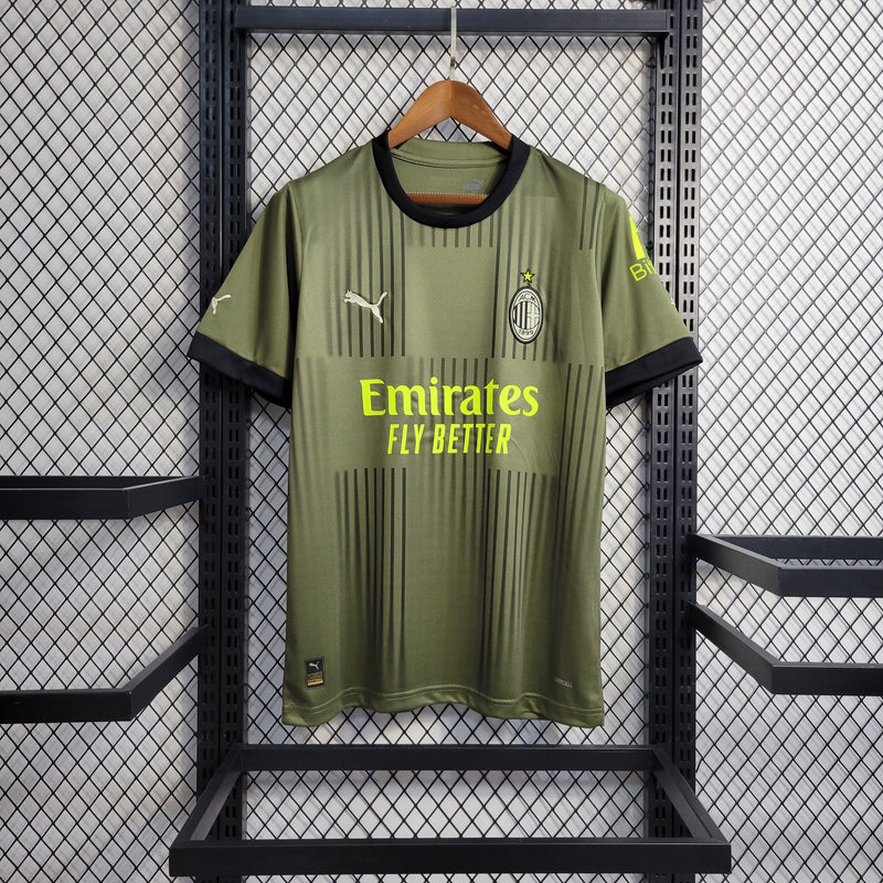 CAMISA DO MILAN 22/23 GREEN EDIÇÃO ESPECIAL