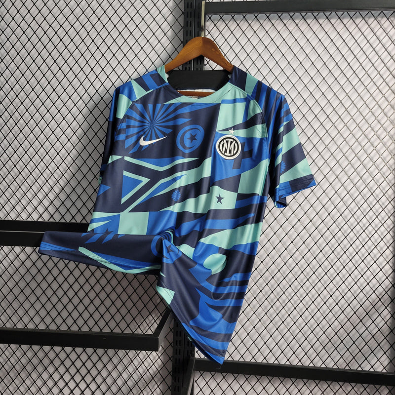 CAMISA DO INTER DE MILÃO 22/23 AZUL E PRETO TREINO