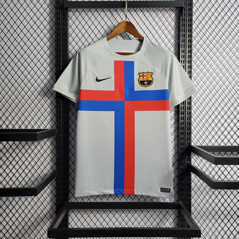 CAMISA DO BARCELONA 22/23 BRANCO