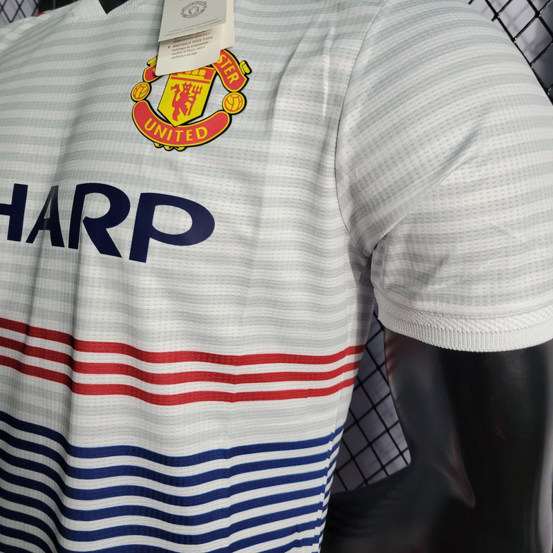 CAMISA DO MANCHESTER UNITED 22/23 BRANCO VERSÃO JOGADOR