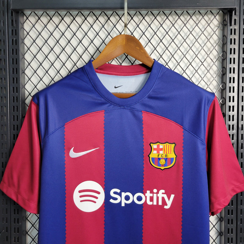 CAMISA DO BARCELONA 23/24 LILAZ E AZUL