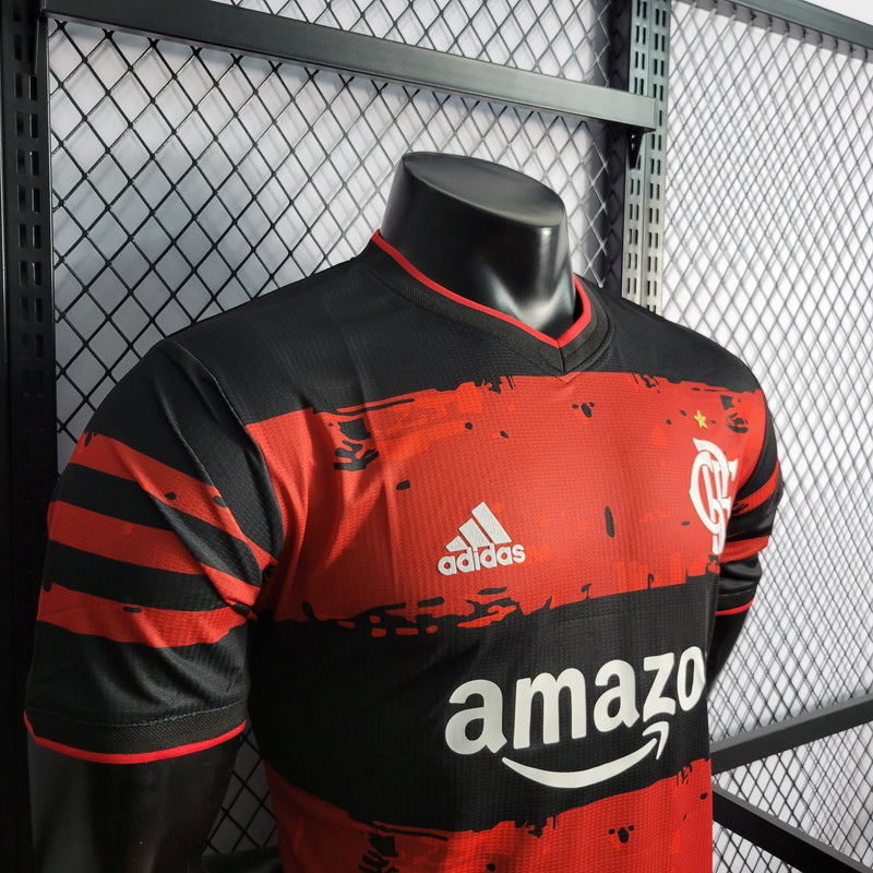 CAMISA DO FLAMENGO 22/23 VERMELHO COMEMORATIVA VERSÃO PLAYER