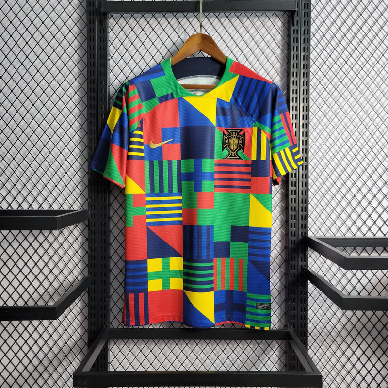 CAMISA DA SELEÇÃO DE PORTUGAL 22/23 MULTICOLOR TREINO