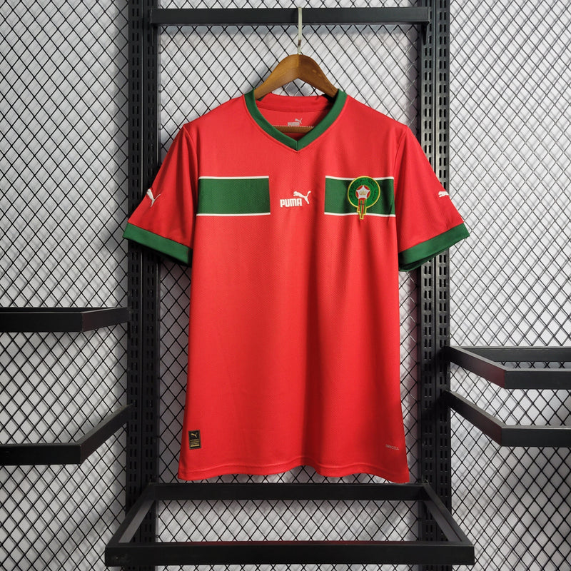 CAMISA DA SELEÇÃO DO MARROCOS 22/23 VERMELHO