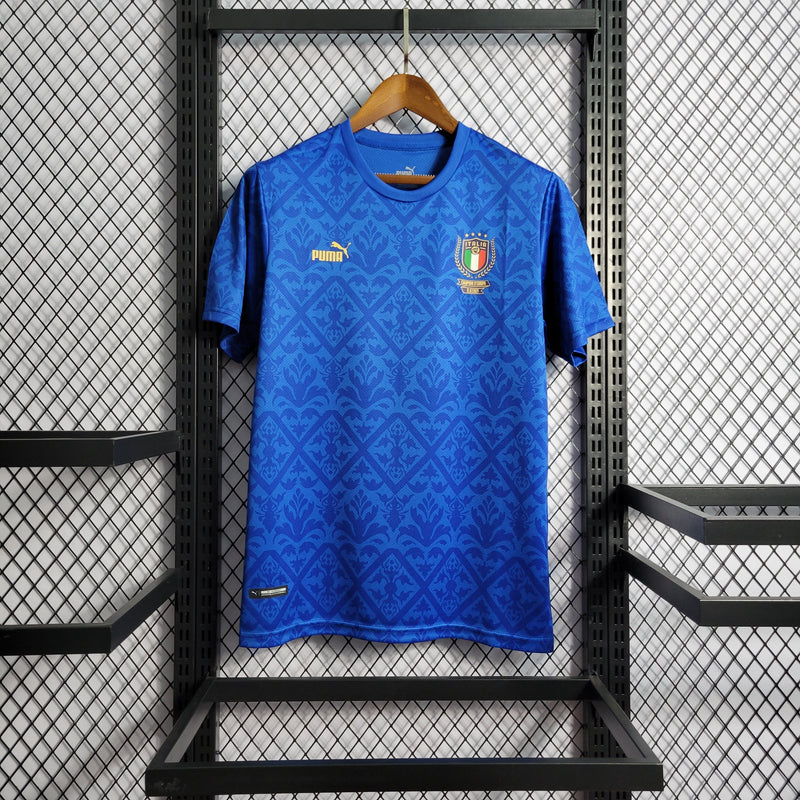 CAMISA DA SELEÇÃO DA ITALIA 22/23 AZUL EDIÇÃO ESPECIAL