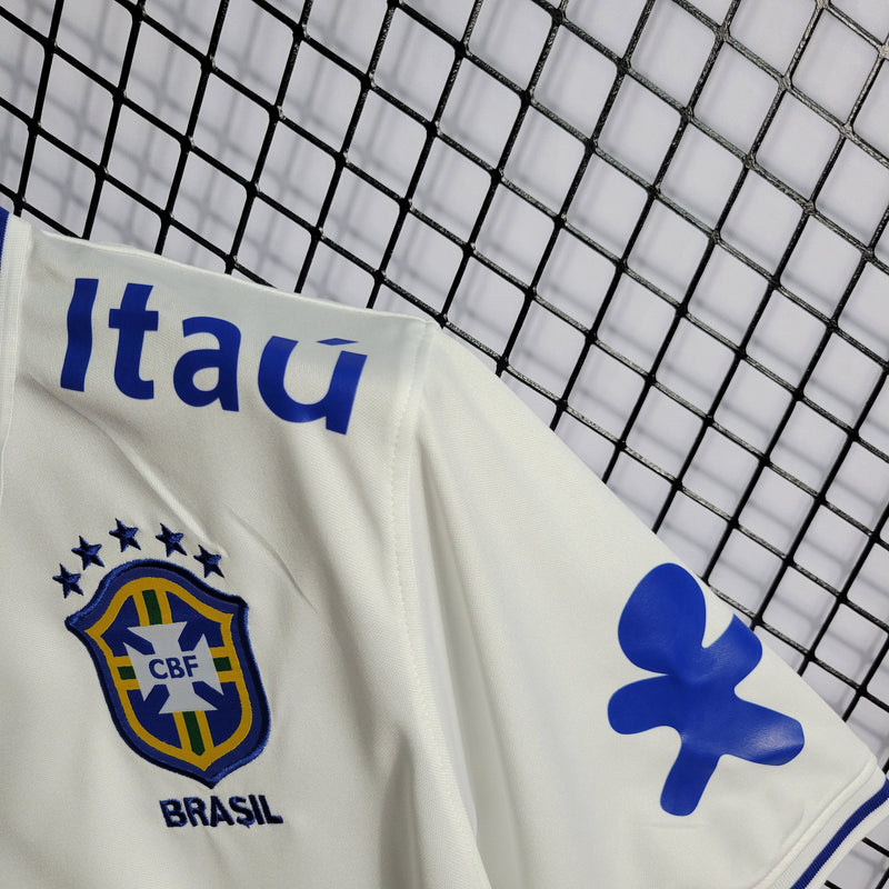 CAMISA DA SELEÇÃO DO BRASIL 22/23 POLO BRANCO