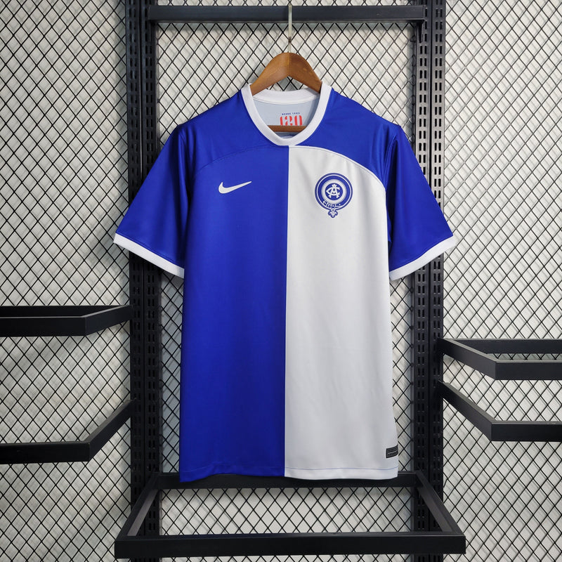 CAMISA DO ATLETICO DE MADRID 23/24 BRANCO E AZUL