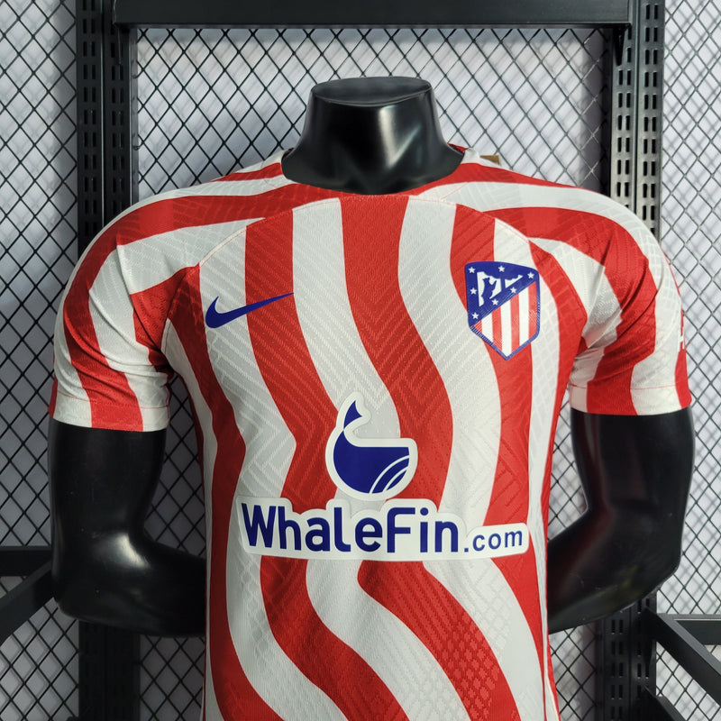 CAMISA DO ATLETICO DE MADRID 22/23 TRADICIONAL VERSÃO PLAYER