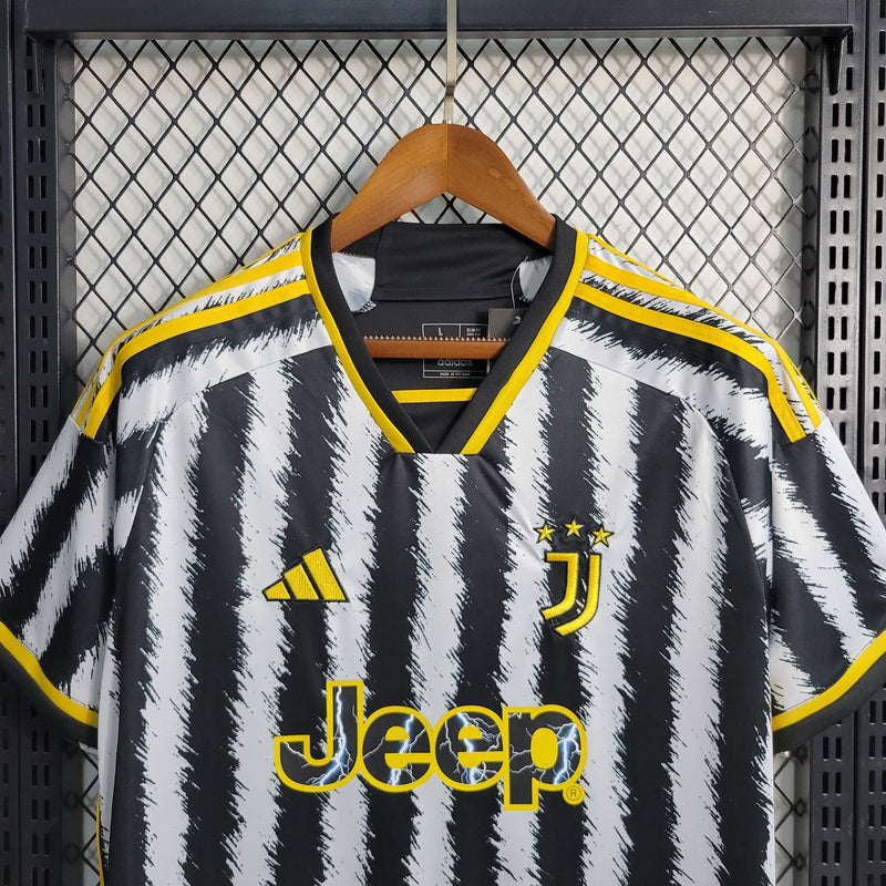 CAMISA DA JUVENTUS 23/24 BRANCO E AMARELO