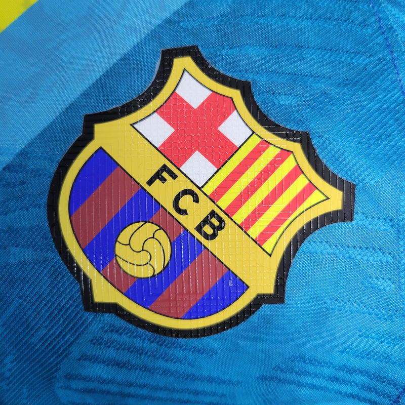 CAMISA DO BARCELONA 23/24 AZUL CLASSICO VERSÃO PLAYER