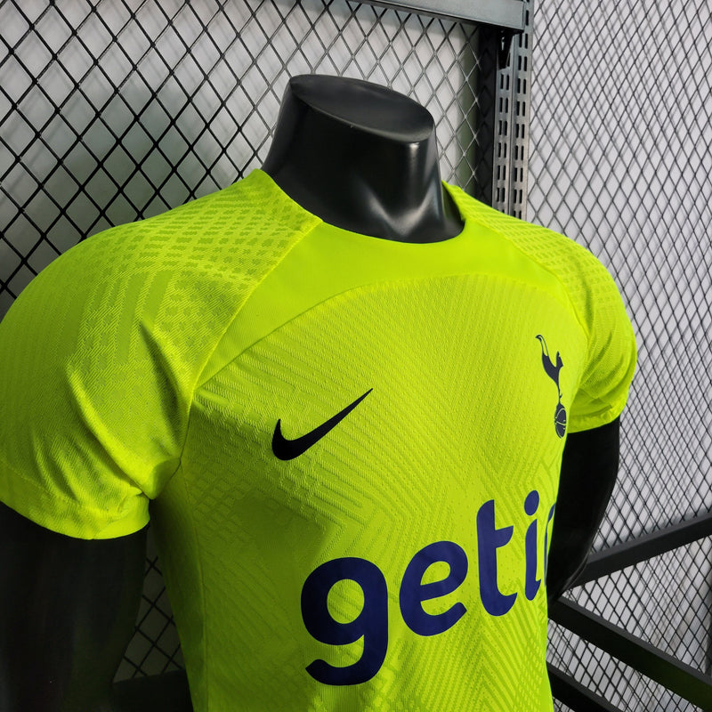 CAMISA DO TOTTENHAM 22/23 VERDE NEON VERSÃO PLAYER