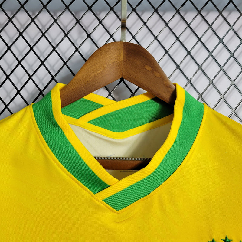 CAMISA DA SELEÇÃO DO BRASIL  22/23 AMARELO EDIÇÃO CRISTO