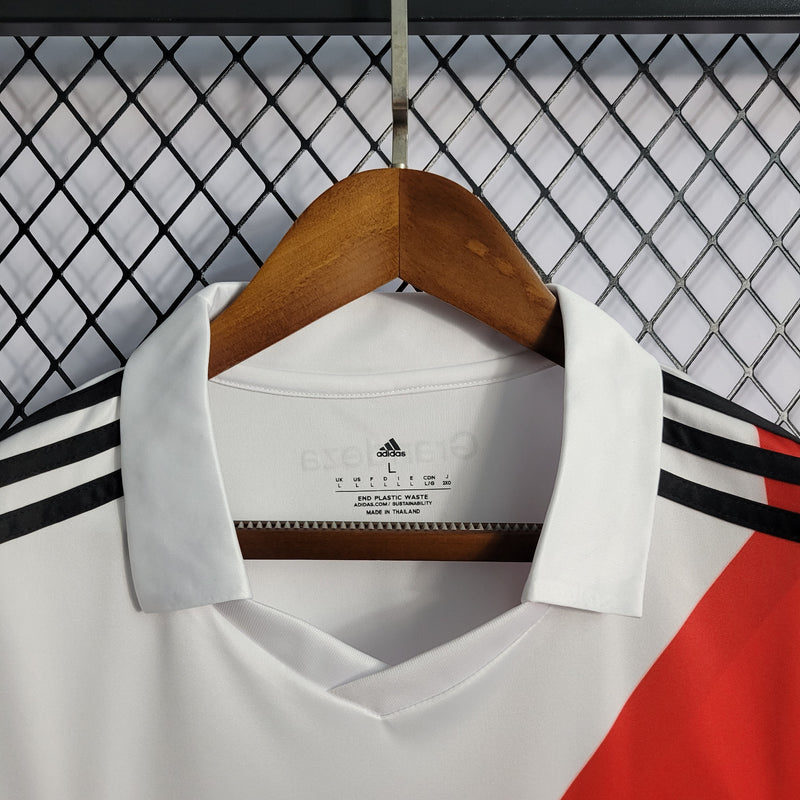 CAMISA DO RIVER PLATE 22/23 BRANCO E VERMELHO