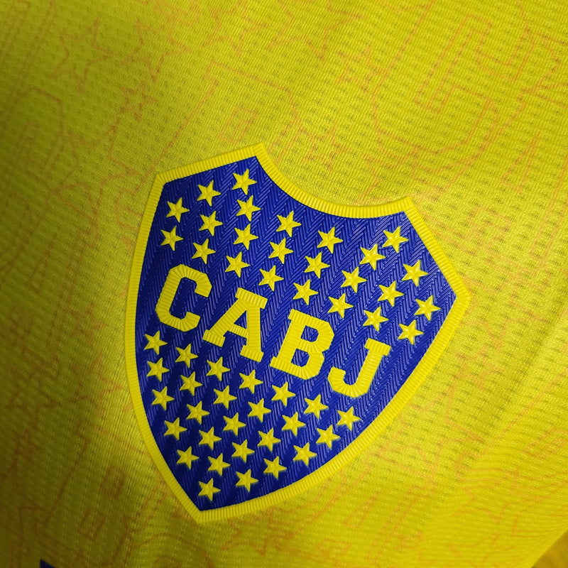 CAMISA DO BOCA JUNIORS 22/23 AMARELO VERSÃO PLAYER