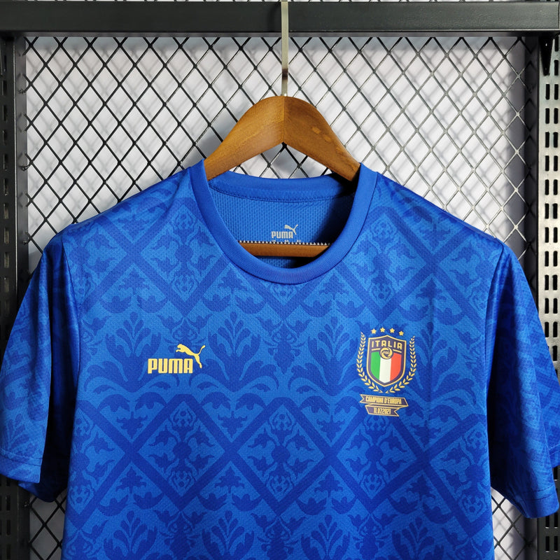 CAMISA DA SELEÇÃO DA ITALIA 22/23 AZUL EDIÇÃO ESPECIAL