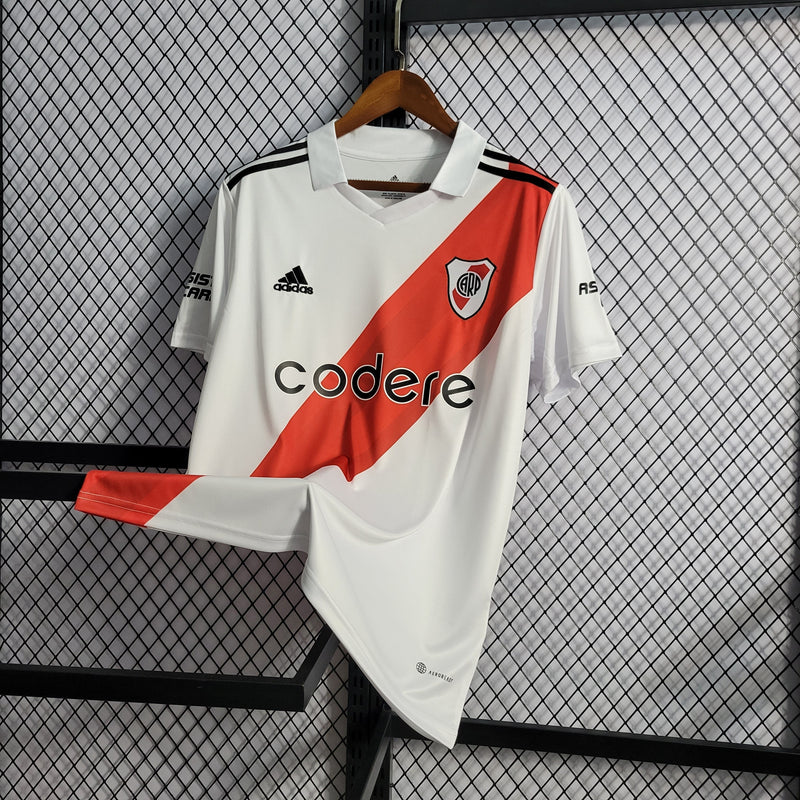 CAMISA DO RIVER PLATE 22/23 BRANCO E VERMELHO