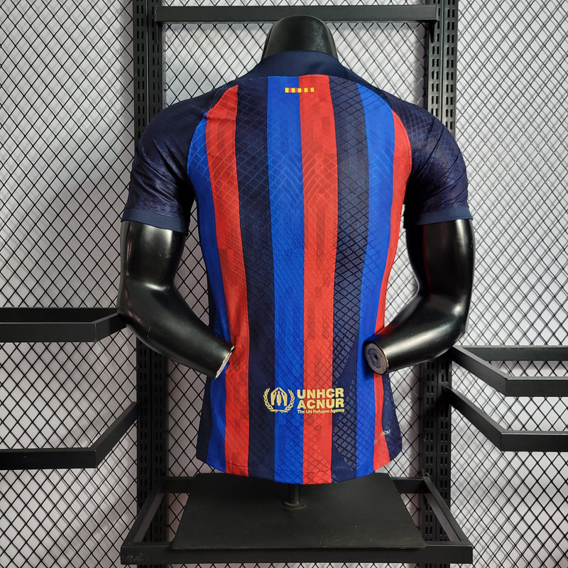 CAMISA DO BARCELONA 22/23 TRADICIONAL VERSÃO PLAYER