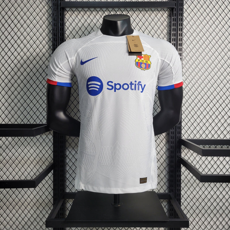 CAMISA DO BARCELONA 23/24 BRANCO VERSÃO PLAYER