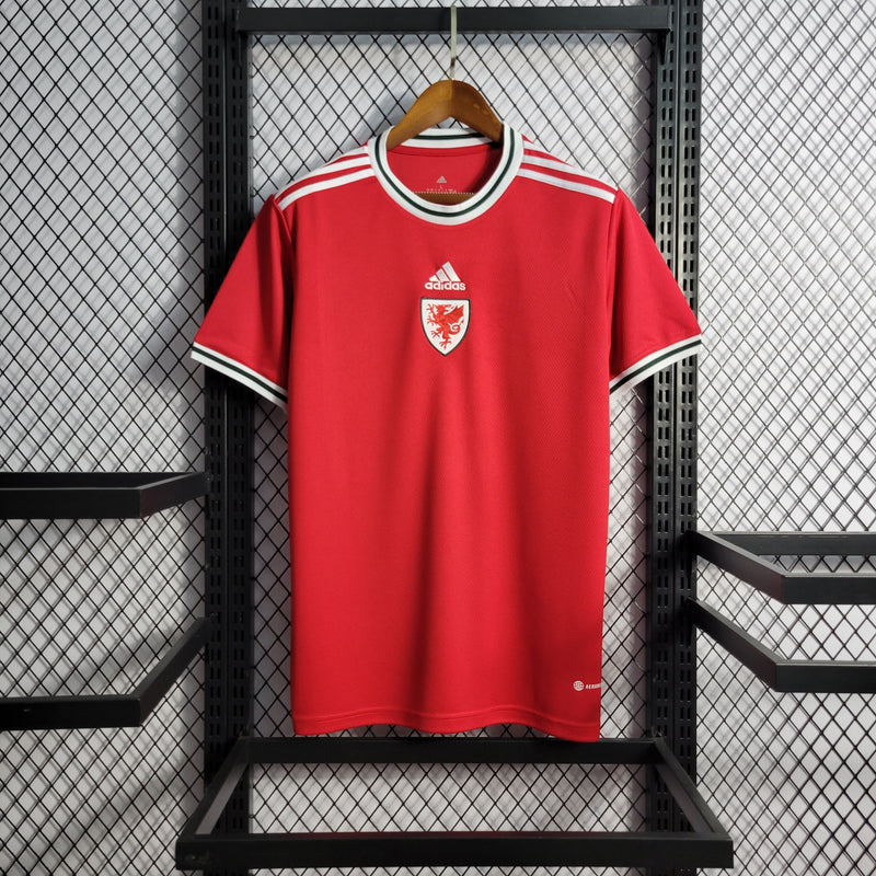 CAMISA DA SELEÇÃO DO PAIS DE GALES 22/23 VERMELHO