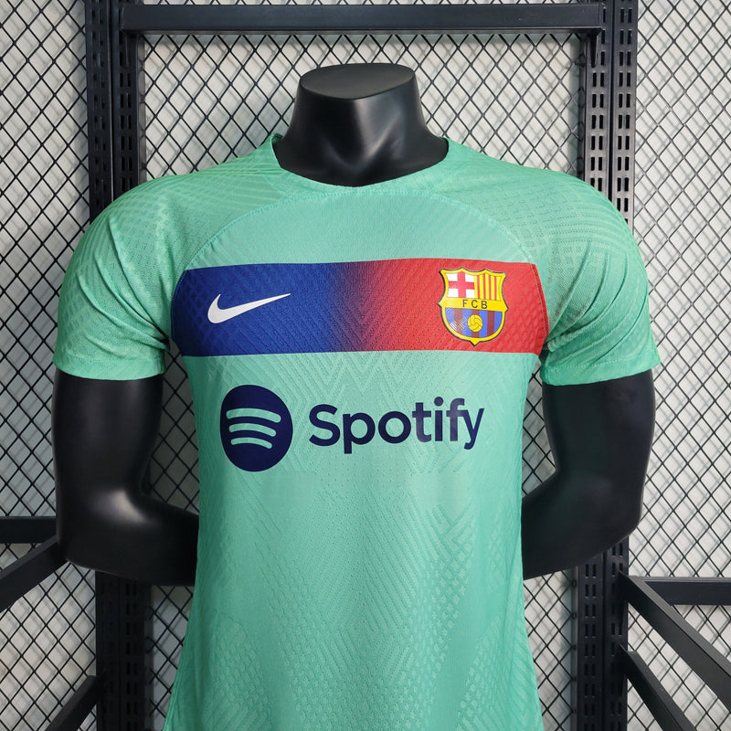 CAMISA DO BARCELONA 23/24 GREEN EDIÇÃO ESPECIAL VERSÃO PLAYER