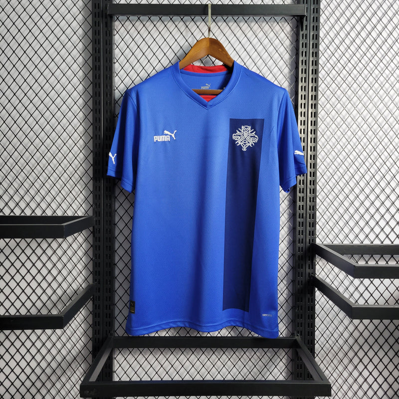 CAMISA DA SELEÇÃO DA ISLÂNDIA 22/23 AZUL