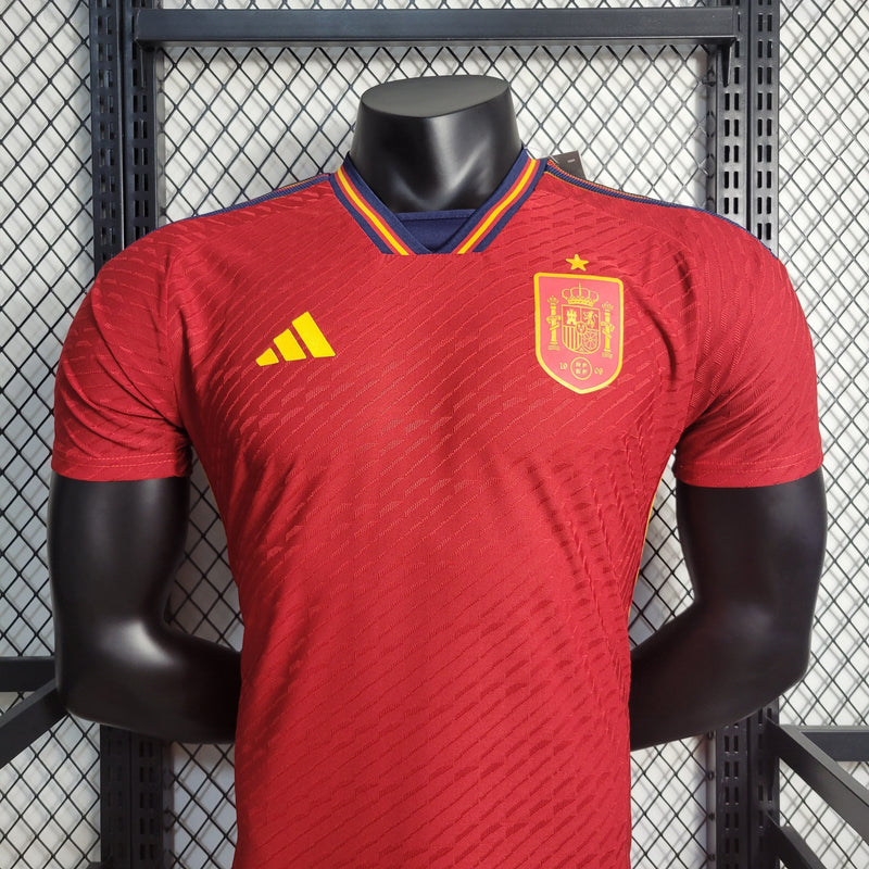 CAMISA DA SELEÇÃO DA ESPANHA 22/23 VERMELHO VERSÃO PLAYER