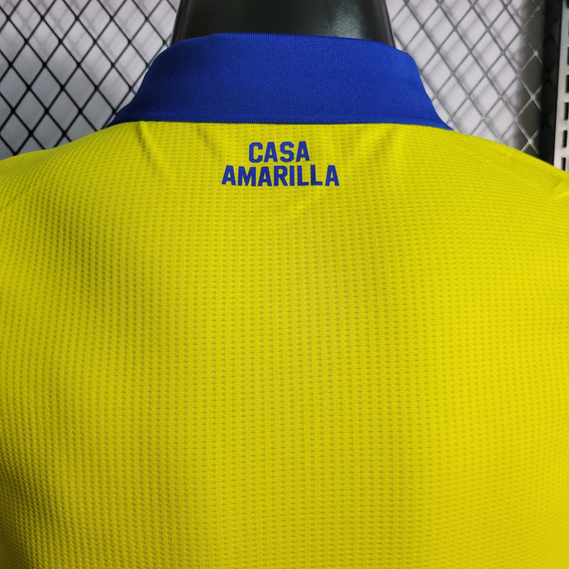 CAMISA DO BOCA JUNIORS 22/23 AMARELO VERSÃO PLAYER