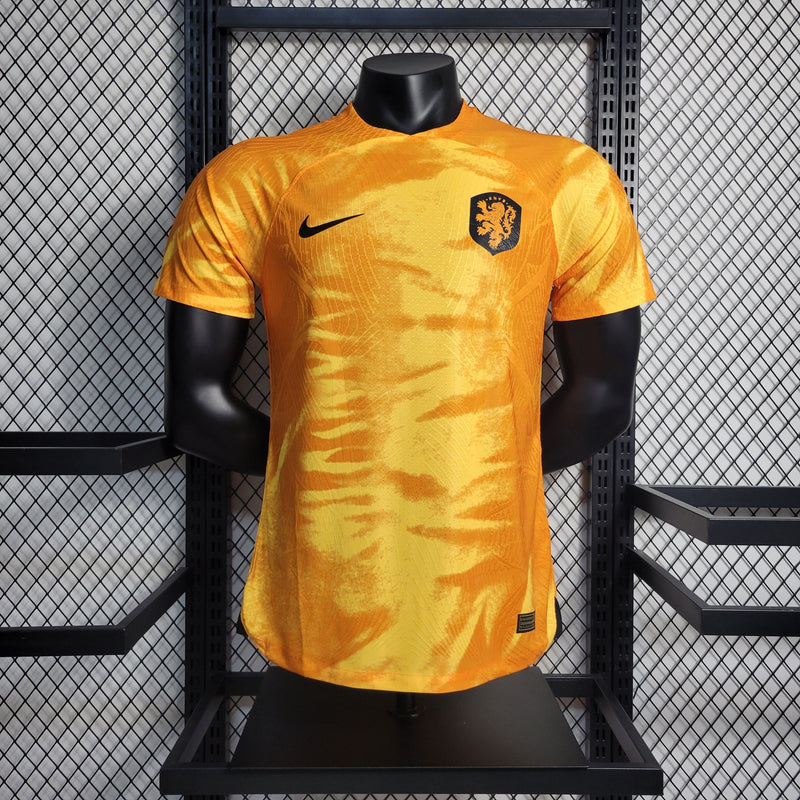 CAMISA DA SELEÇÃO DA HOLANDA 22/23 LARANJA VERSÃO PLAYER