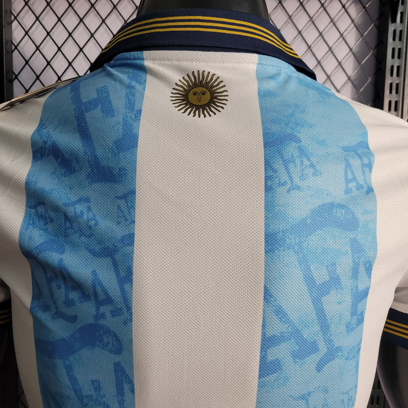 CAMISA DA SELEÇÃO DA ARGENTINA 22/23 AZUL CLARO VERSÃO PLAYER