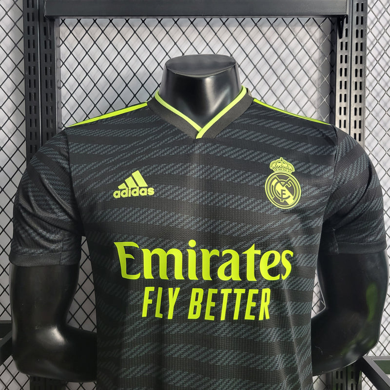 CAMISA DO REAL MADRID 22/23 BLACK 2 VERSÃO PLAYER