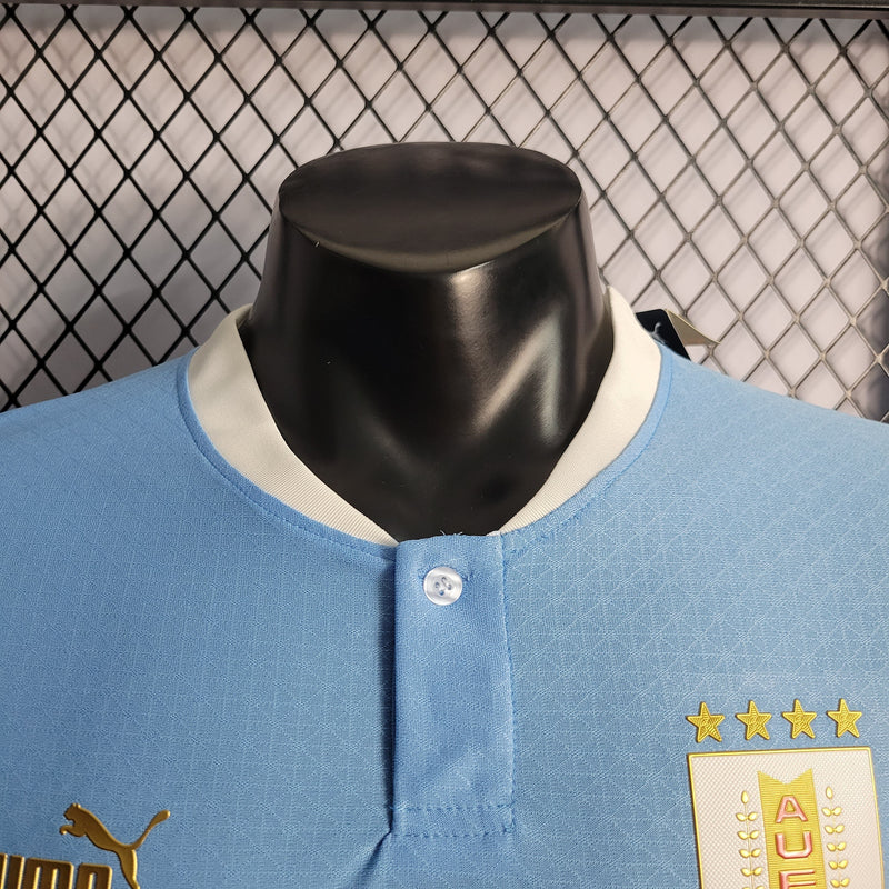 CAMISA DA SELEÇÃO DO URUGUAI 22/23 AZUL VERSÃO PLAYER