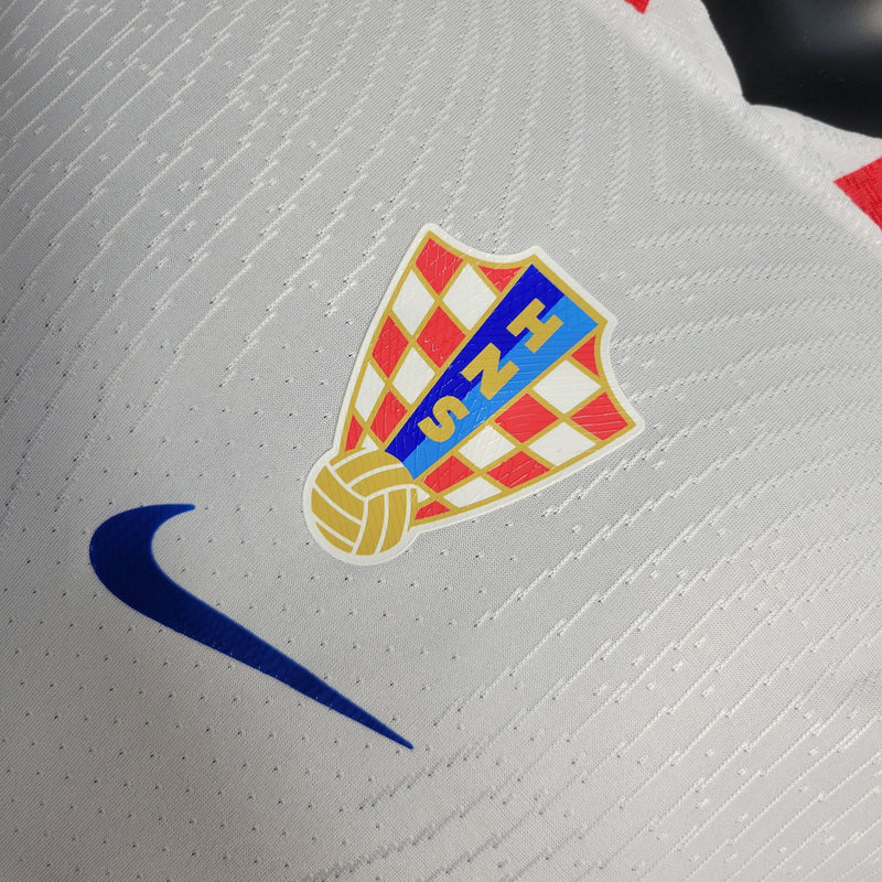 CAMISA DA SELEÇÃO DA CROACIA 22/23 BRANCO E VERMELHO VERSÃO PLAYER