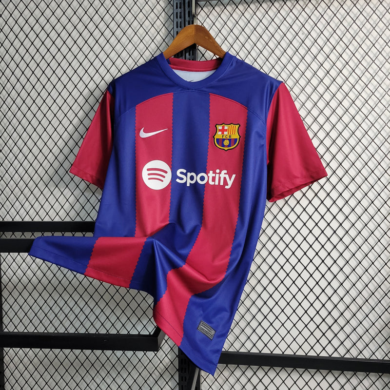 CAMISA DO BARCELONA 23/24 LILAZ E AZUL