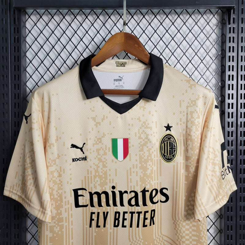 CAMISA DO MILAN 23/24 DOURADO