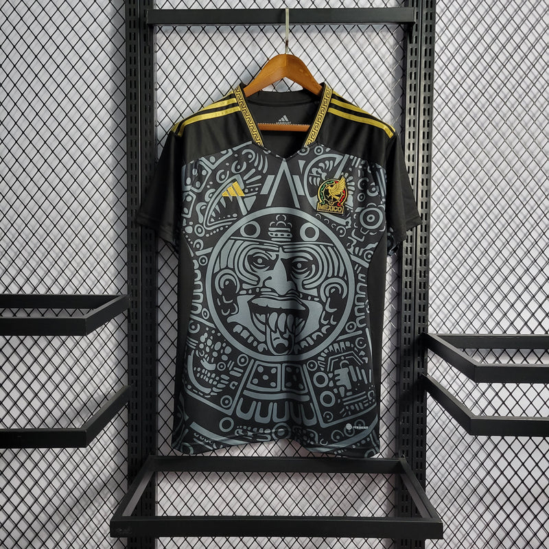 CAMISA DA SELEÇÃO DO MEXICO 22/23 BLACK EDIÇÃO ESPECIAL