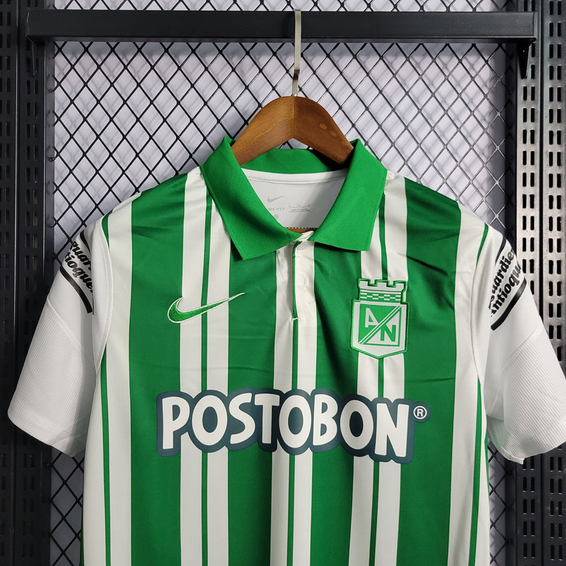 CAMISA DO ATLETICO NACIONAL 22/23 BRANCO E VERDE