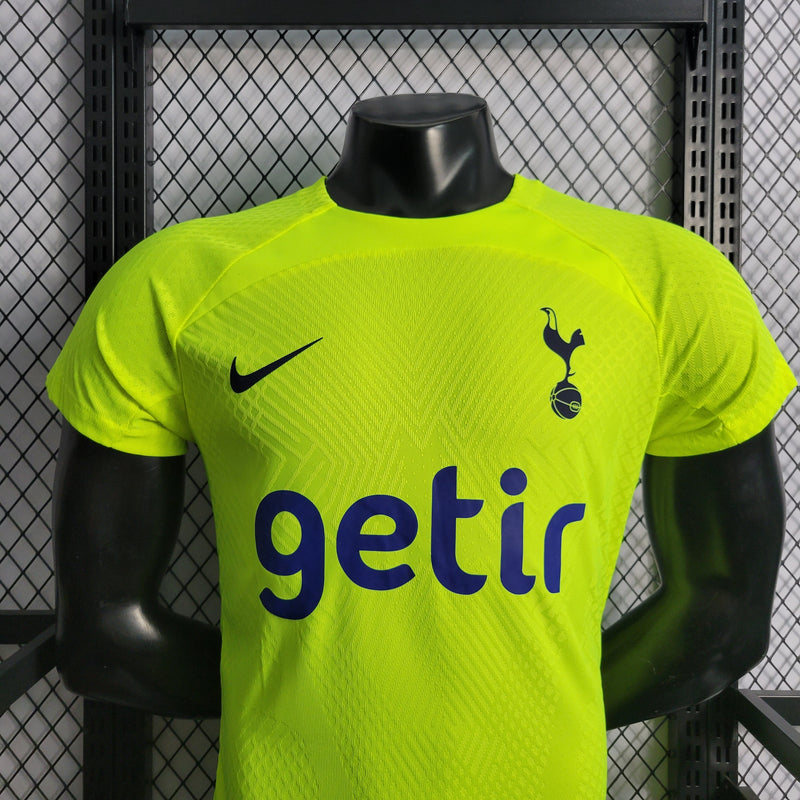 CAMISA DO TOTTENHAM 22/23 VERDE NEON VERSÃO PLAYER