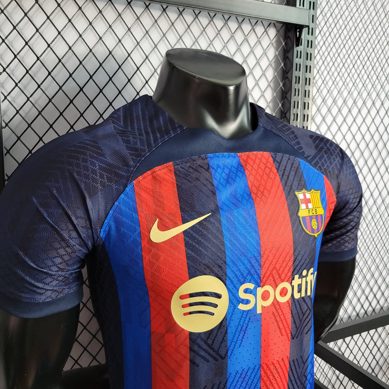 CAMISA DO BARCELONA 22/23 TRADICIONAL VERSÃO PLAYER