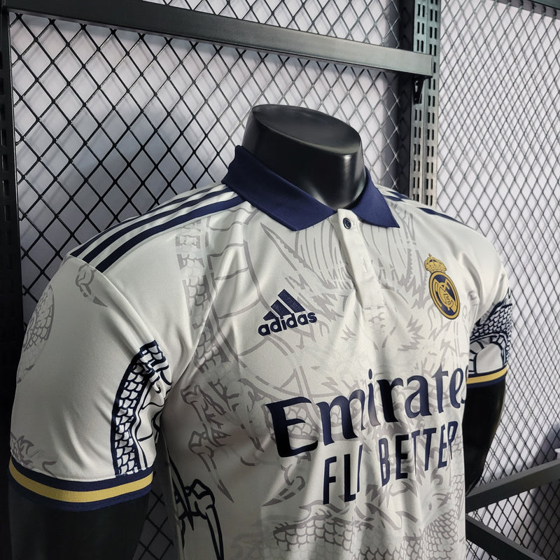 CAMISA DO REAL MADRID 22/23 BRANCO VERSÃO PLAYER