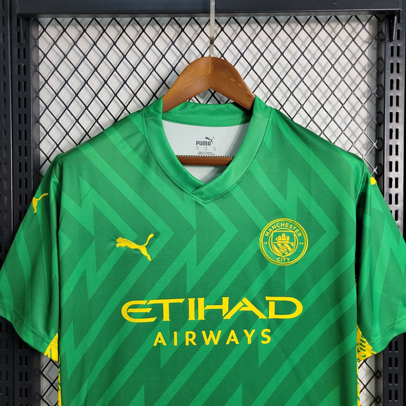 CAMISA DO MANCHESTER CITY 23/24 VERDE GOLEIRO