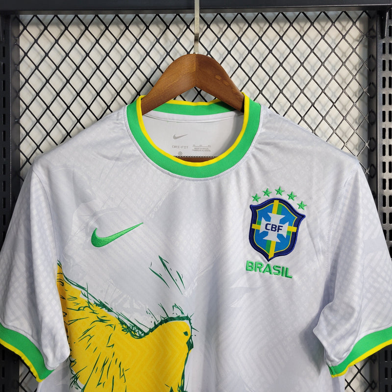 CAMISA DA SELEÇÃO DO BRASIL 22/23 BRANCO TORCIDA